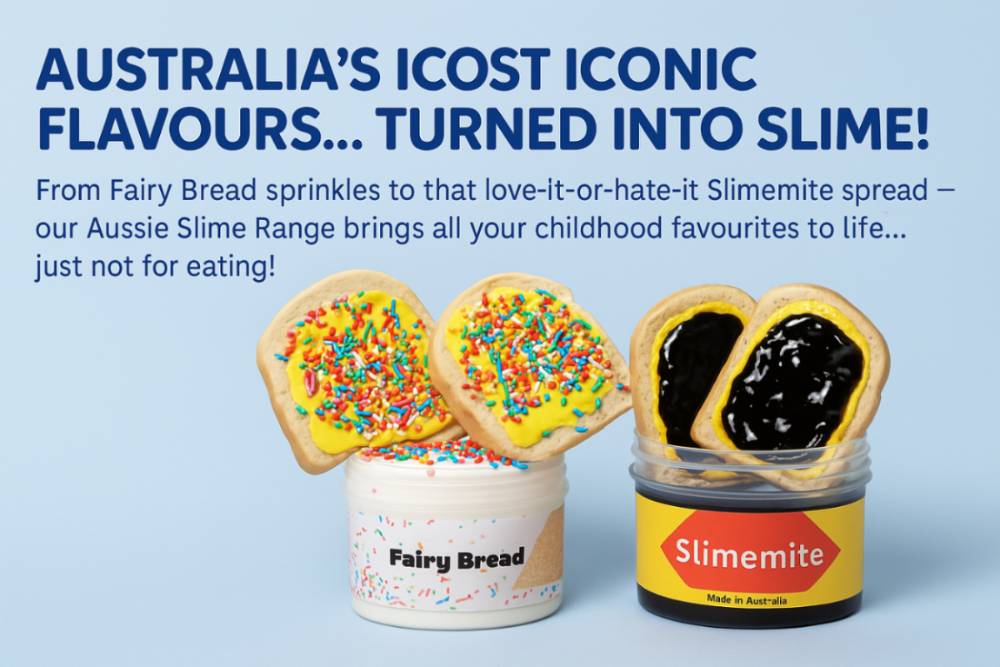 fairy bread slime, vegemite slime