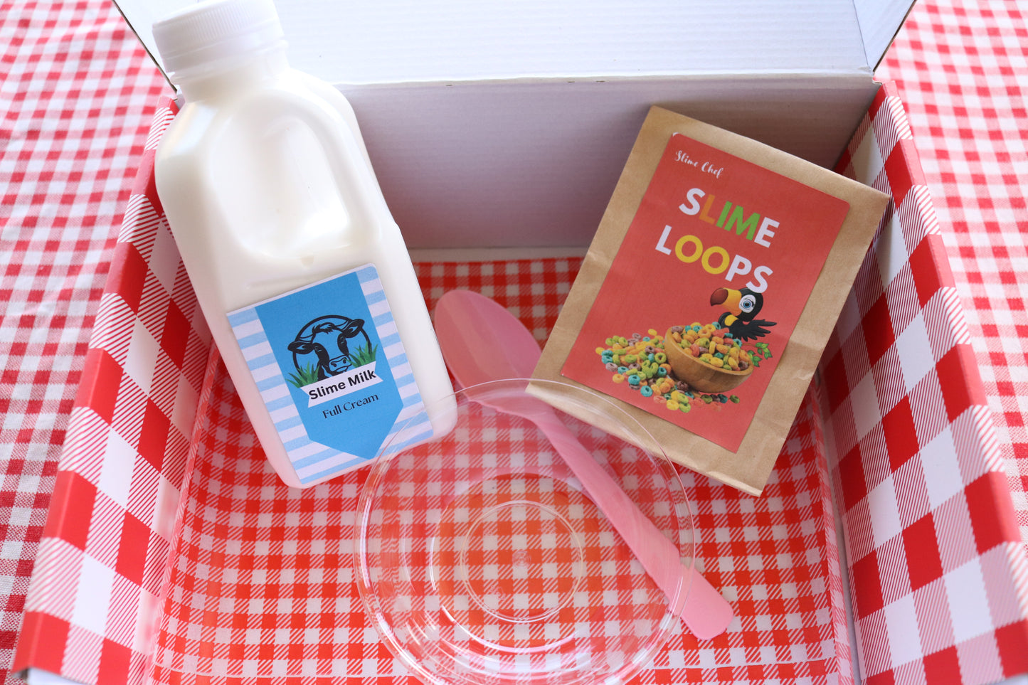 slime milk and cereal- slime chef
