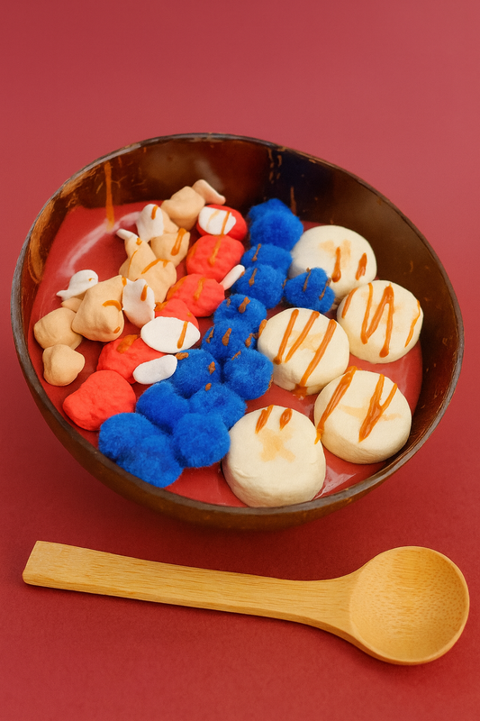 smoothie slime, acai slime, ice-cream slime- slime fruit