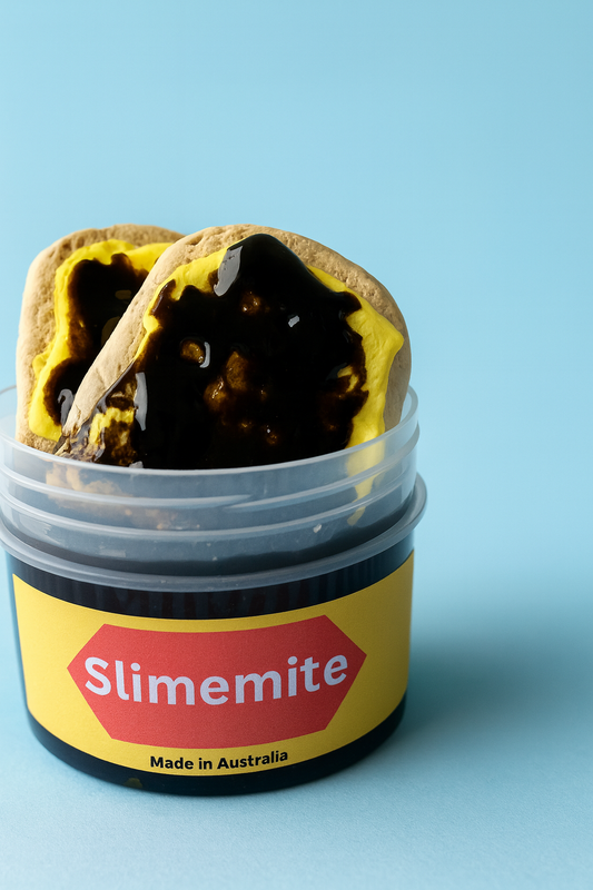 vegemite slime, slime sandwich , aussie slime